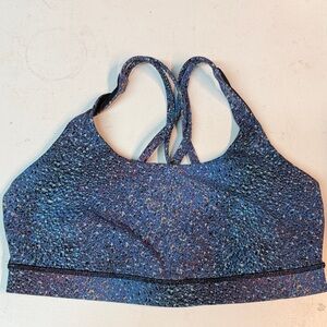 lululemon athletica Blue Patterned Sports Bra